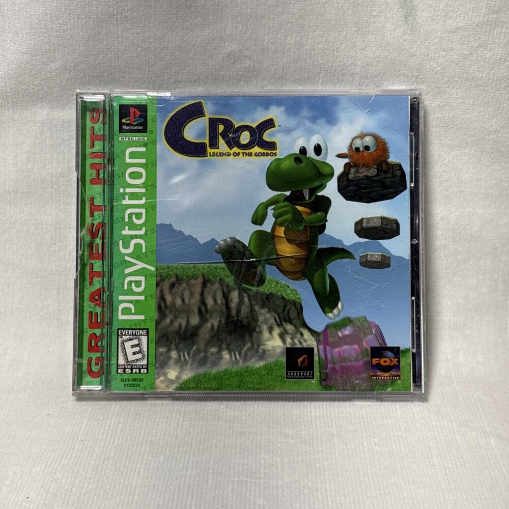 Croc: Legend of the Gobbos (PlayStation 1, 1998) PS1 Greatest Hits CIB Tested